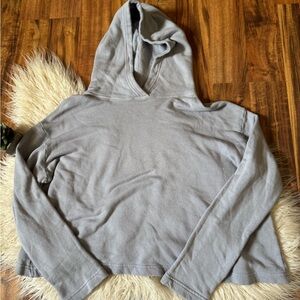 Enza Costa Women’s Hooded Crop Pullover